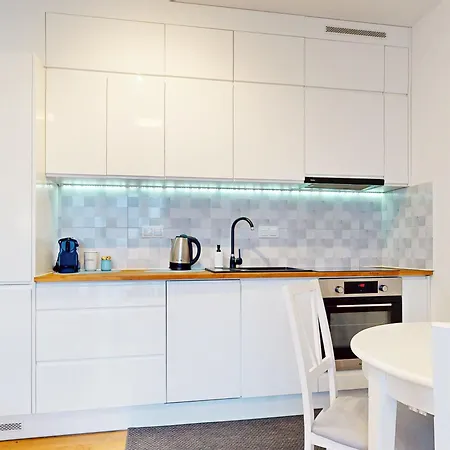 Vista Balcony Ac Parking Metro Plocka Apartament Warszawa