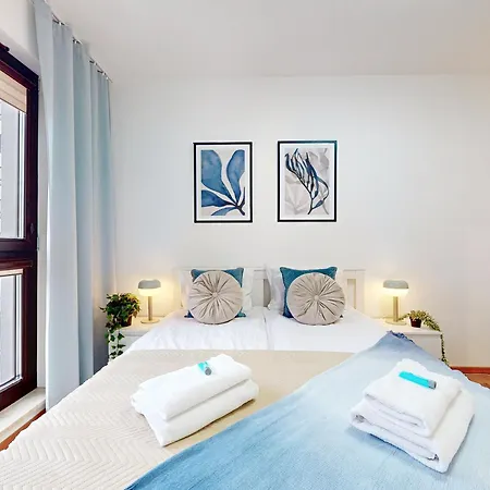 Apartament Vista Balcony Ac Parking Metro Plocka Warszawa