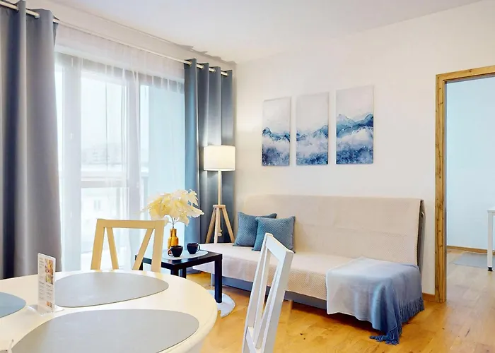 Vista Balcony Ac Parking Metro Plocka Apartament Warszawa