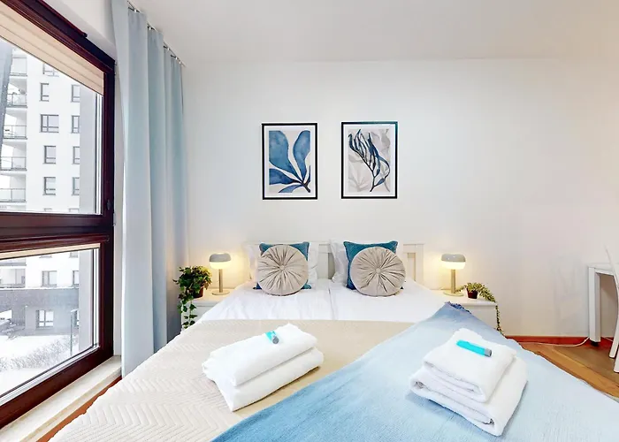 Apartament Vista Balcony Ac Parking Metro Plocka Warszawa