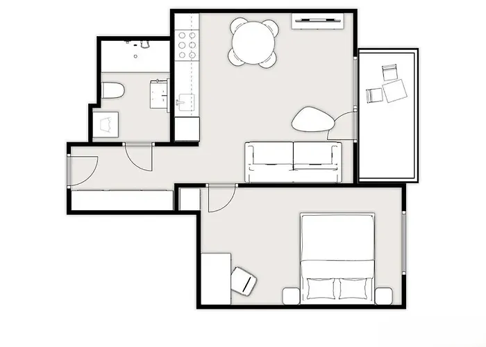 Vista Balcony Ac Parking Metro Plocka